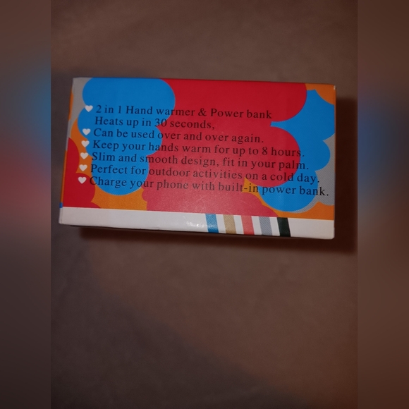 Senlleo Blue Rechargeable Hand Warmer New Without Tags - Picture 5 of 10